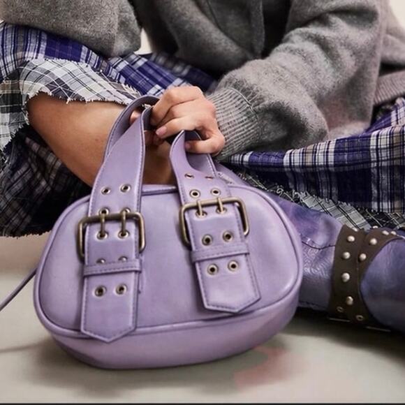 free people Handbags - Free People Say Yes  Small Leather Bag NEW Lavender Purple